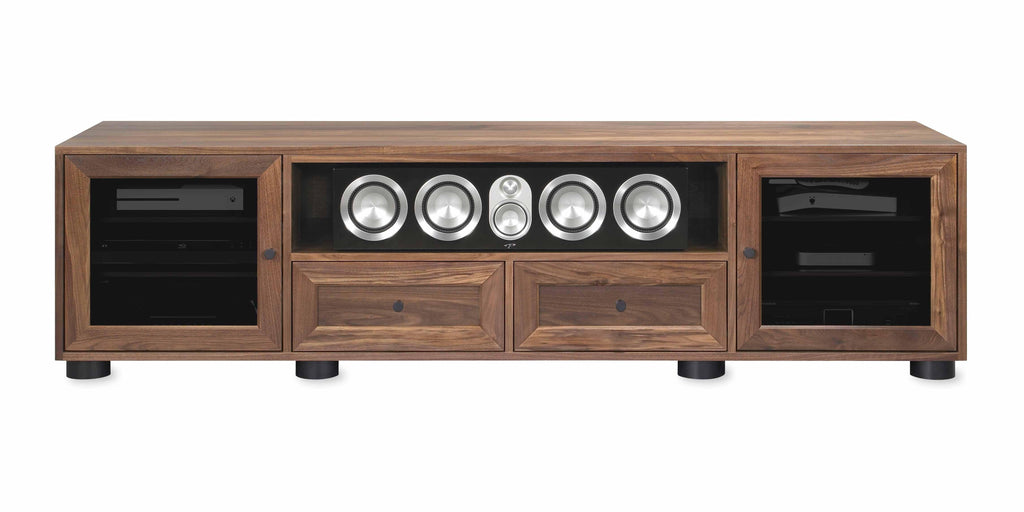 Majestic solid wood media console